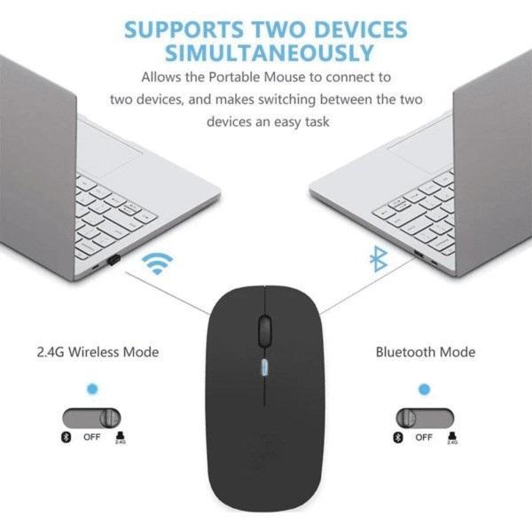 HP W10 Dual Mode Wireless Mouse – Bluetooth + 2.4GHz | Slim Design, Long Battery Life - My Store