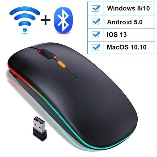 HP W10 Dual Mode Wireless Mouse – Bluetooth + 2.4GHz | Slim Design, Long Battery Life - My Store