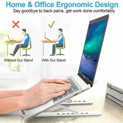 Portable Adjustable Foldable Laptop Stand - Perfect for Home & Travel - My Store